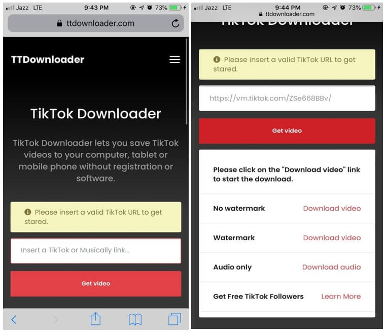 download tiktok video on iphone without watermark