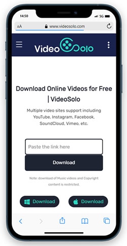 download youtube music from videosolo