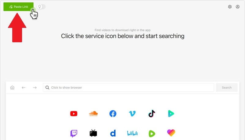 paste the youtube video link
