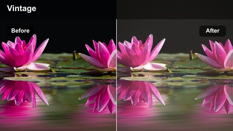 Person crossing a city street wearing a vintage-inspired outfit with soft faded colors