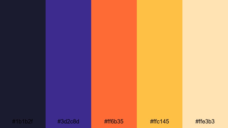 dragonfire citadel fantasy color palette with hex codes