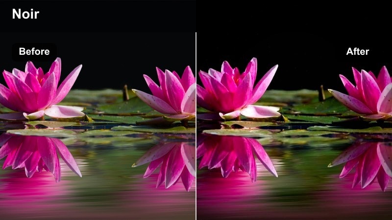 Person walking alone under neon city lights with deep shadows and glowing reflections on wet pavement.