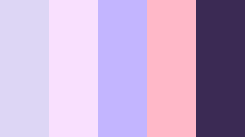 dream arcade neon soft lavender mist color palette with hex codes