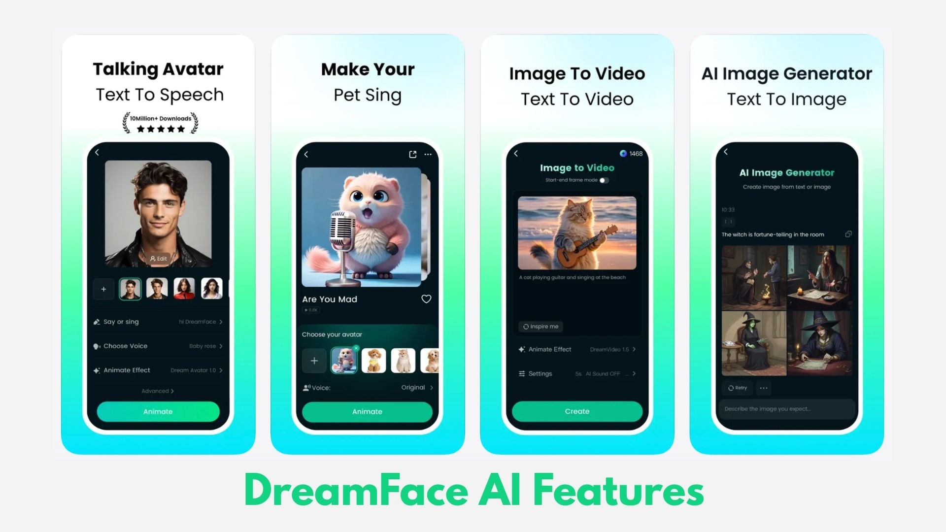 dreamface ai core features