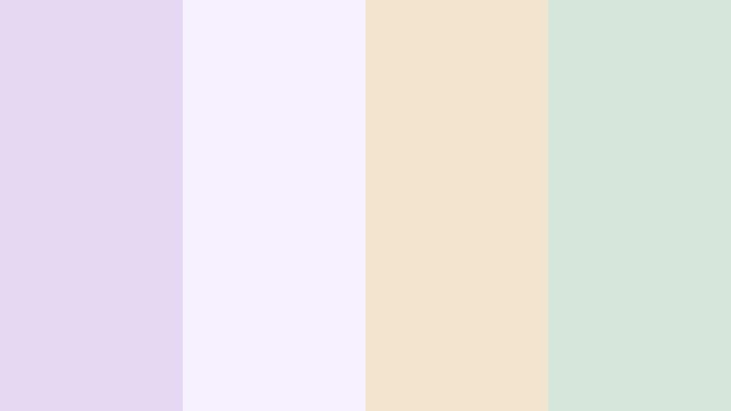 dreamy sketchbook creamy lilac color palette with hex codes