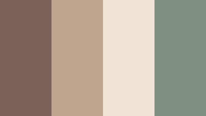 dried eucalyptus bundle muddy taupe color palette with hex codes