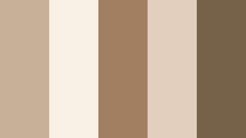 dried palm mood neutral taupe color palette with hex codes