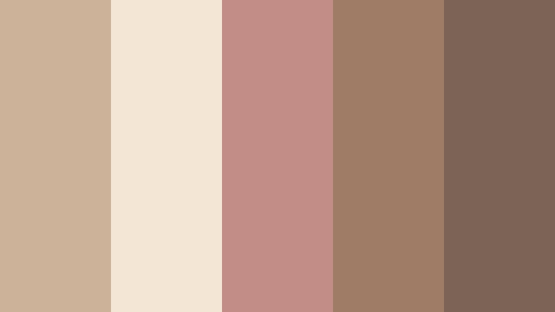 dried rose journals ash beige color palette with hex codes