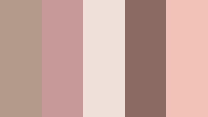 dried rose letters aged taupe color palette with hex codes