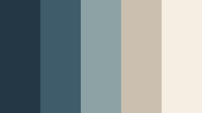 driftwood echo glow stormy ocean color palette with hex codes