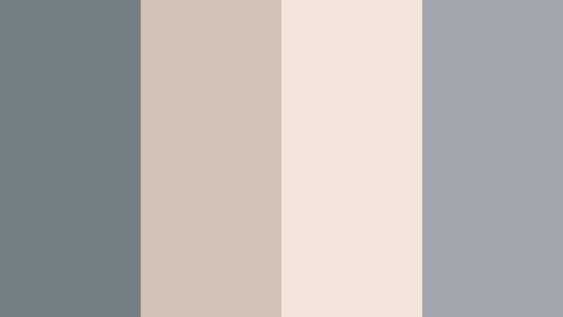 driftwood shoreline cool ocean gray color palette with hex codes
