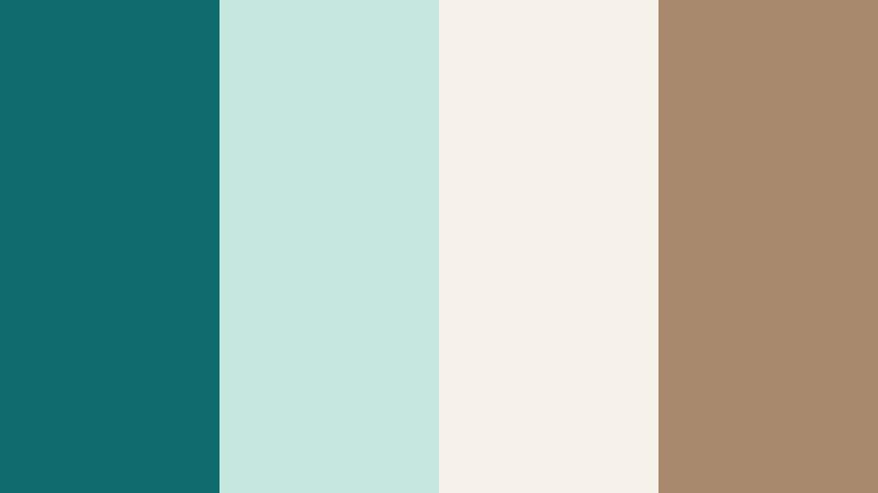driftwood shoreline wave teal color palette with hex codes