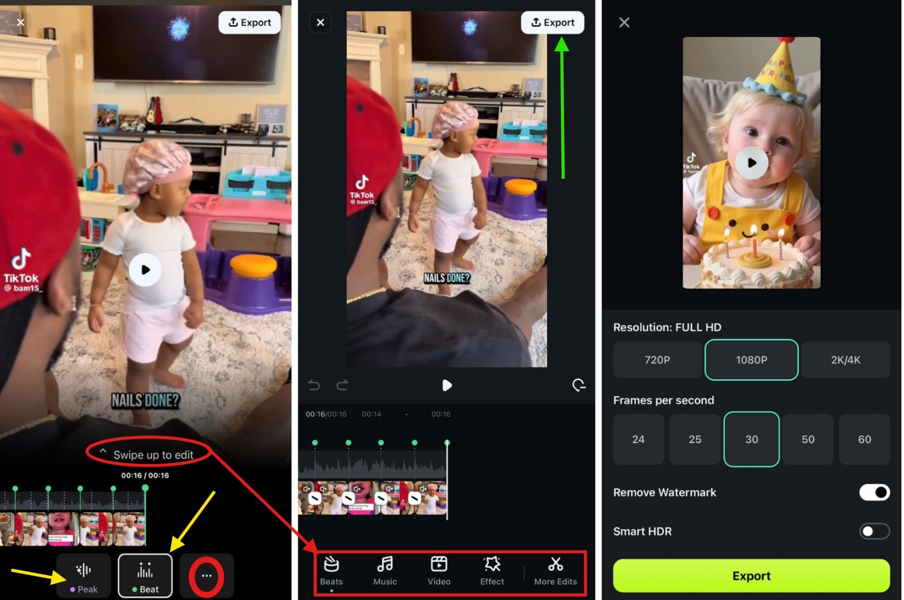 edit and save video