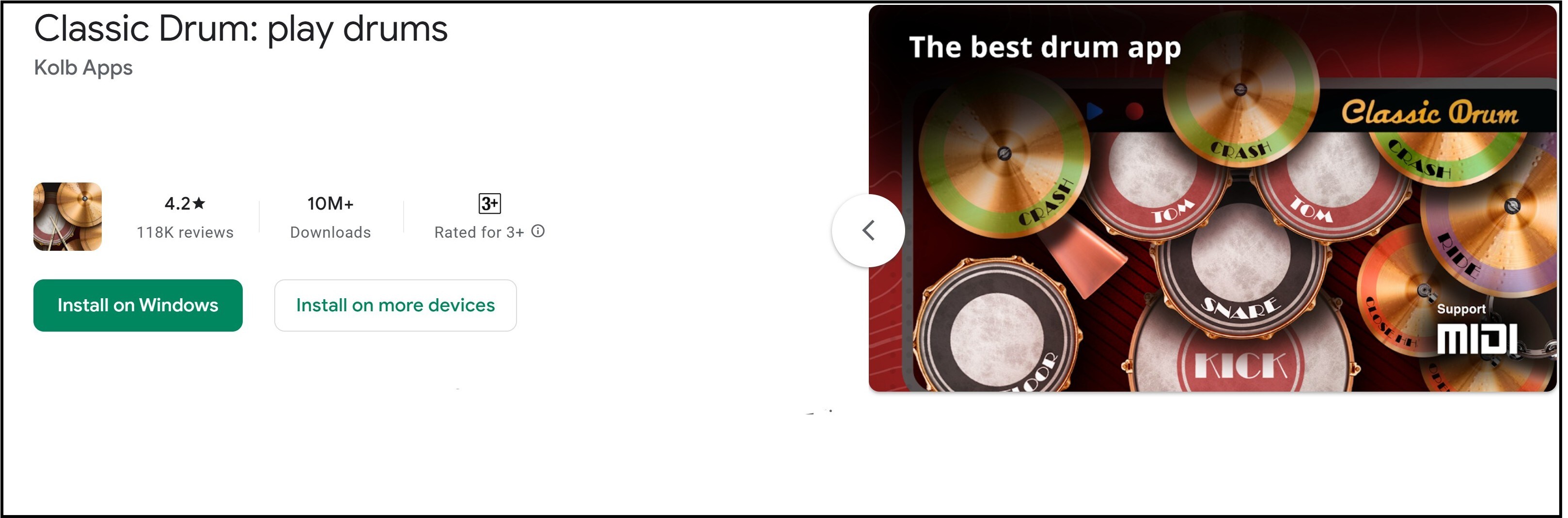classic drum
