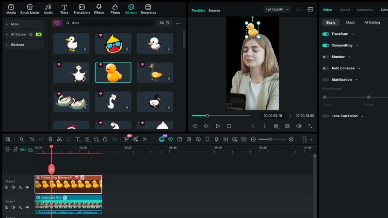 readjust the size and position if needed