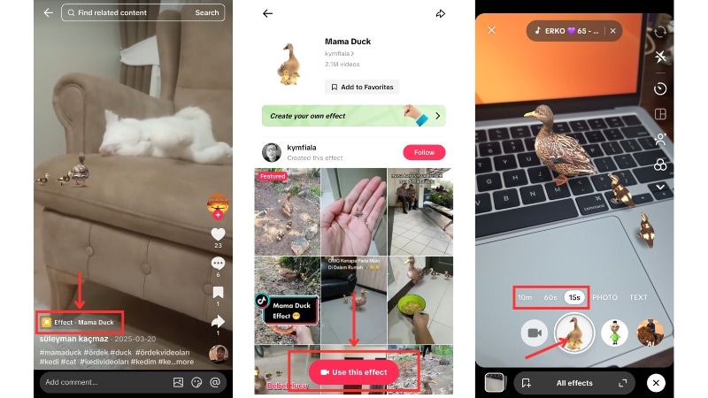 use the effect used on the video