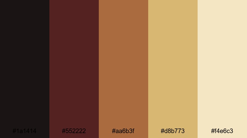 dungeon torchlight medieval color palette with hex codes