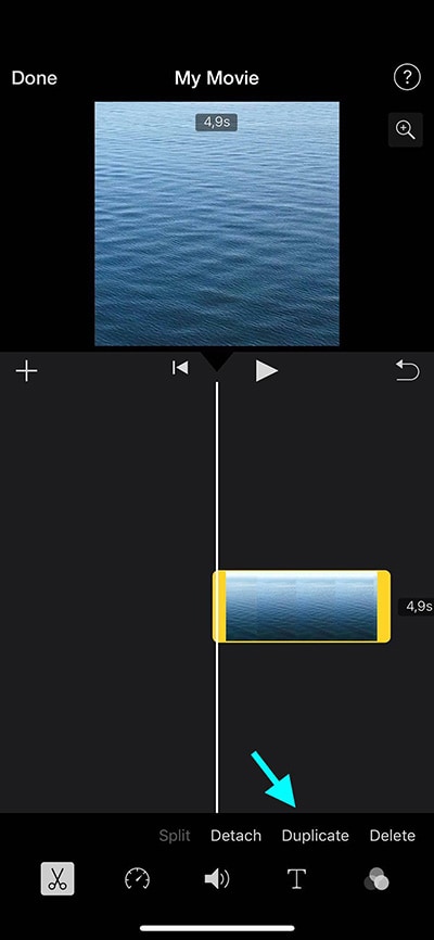 loop videos imovie iphone