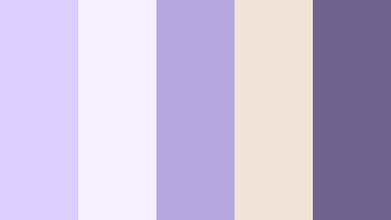 dusk ballroom elegance baby lilac color palette with hex codes