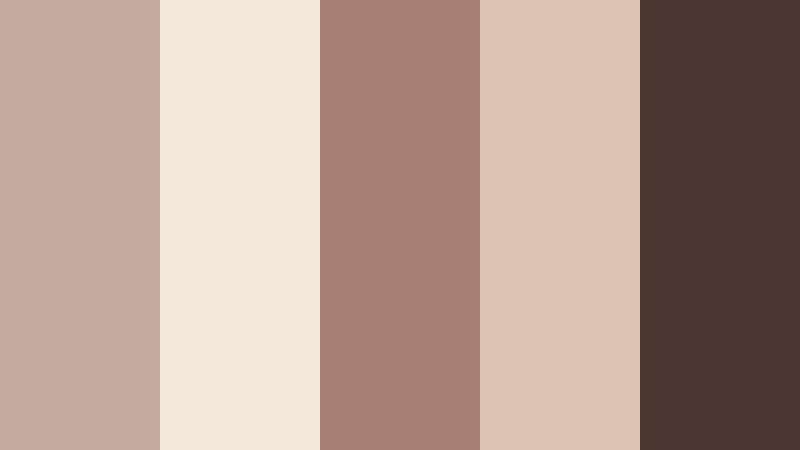 dusk garden candlelight creamy taupe color palette with hex codes