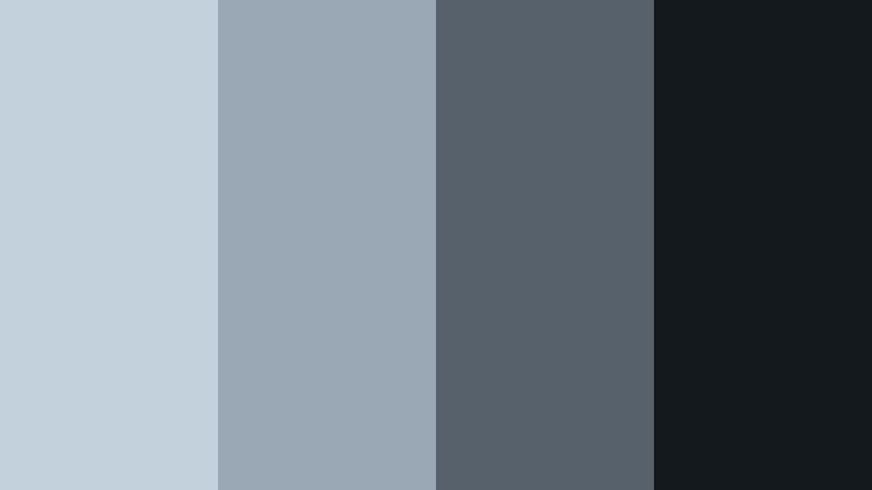 dusk harbor overlook powder blue gray color palette with hex codes