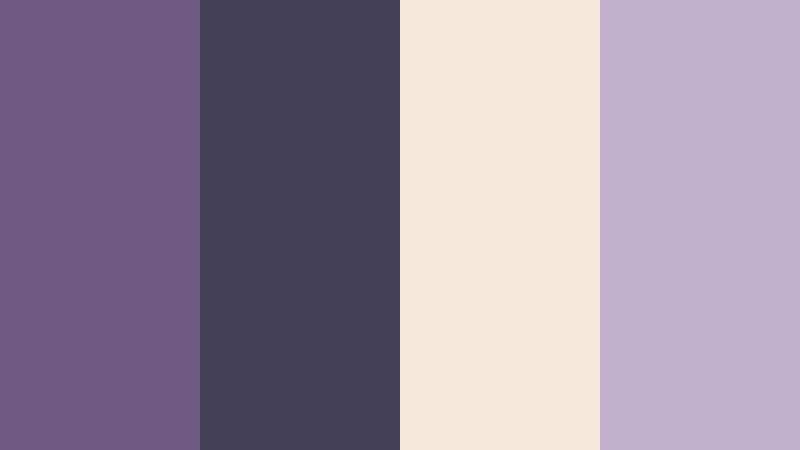dusktone lilac fade smoky lilac color palette with hex codes