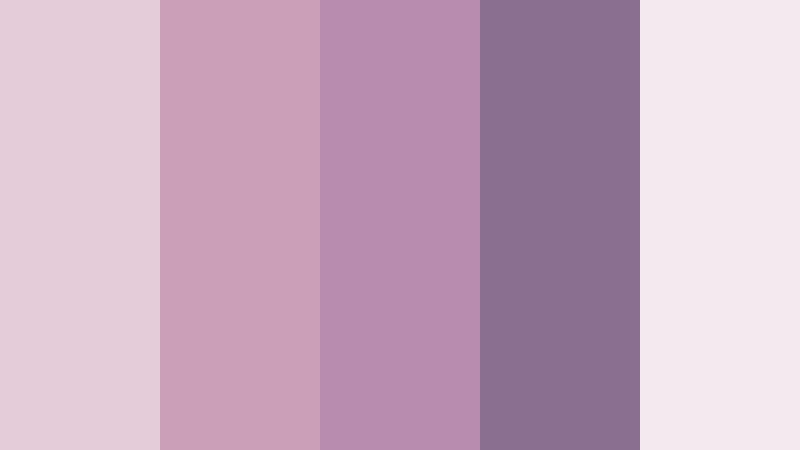 dusky garden romance blush lavender color palette with hex codes