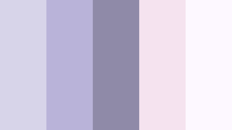 dusky lavender daydream cool lavender gray color palette with hex codes