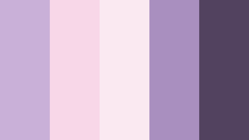 dusky petal romance faded violet color palette with hex codes