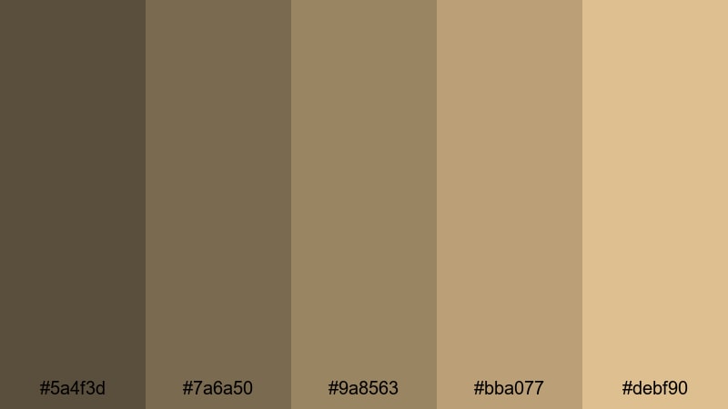 dust storm horizon drab color palette with hex codes