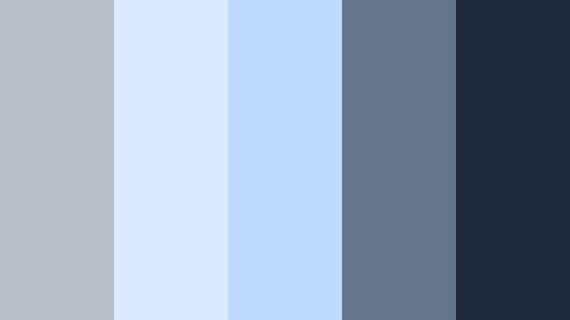 dusty blue keepsake cool ash gray color palette with hex codes