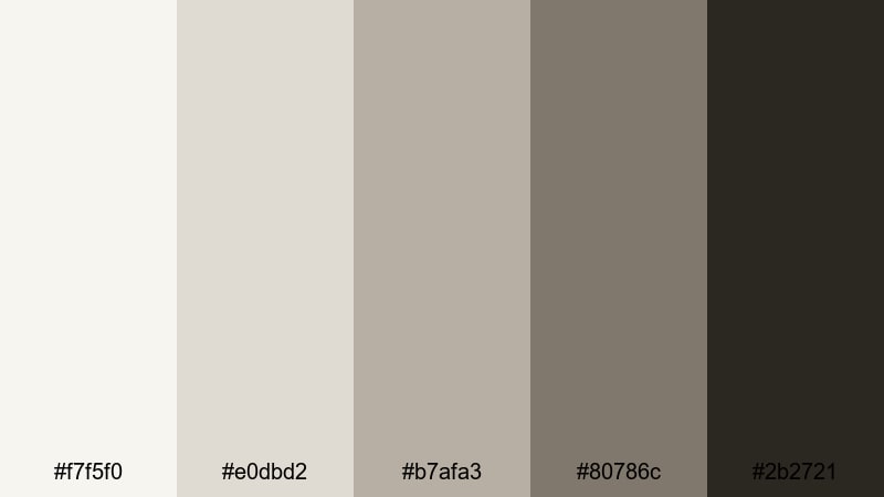 dusty darkroom fade monochrome color palette with hex codes