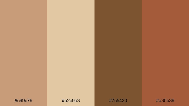 dusty frontier trail wild west color palette with hex codes