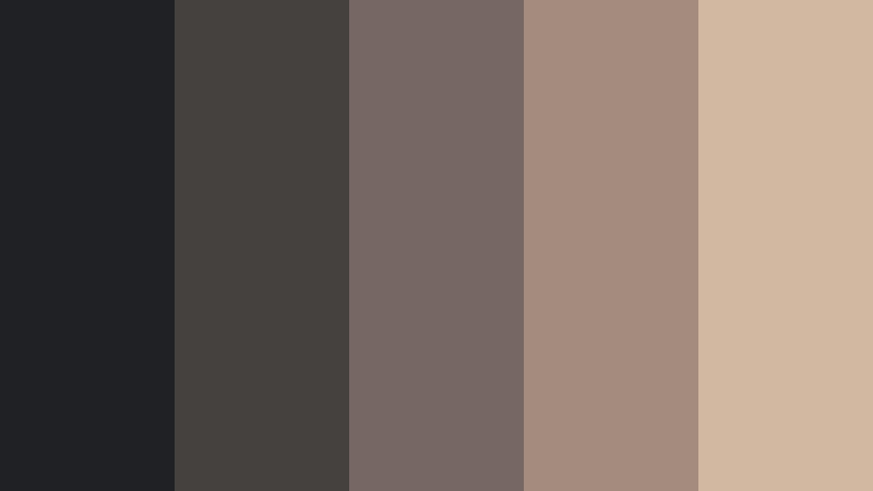 dusty noir frames 8mm film color color palette with hex codes