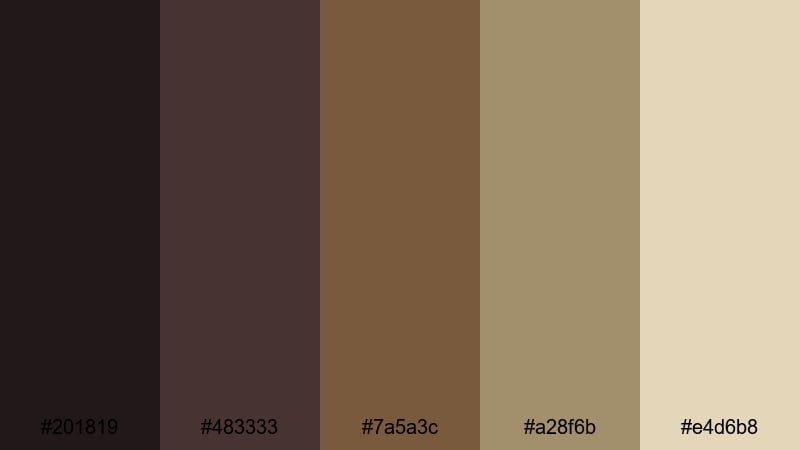 dusty record store 90s grunge color palette with hex codes