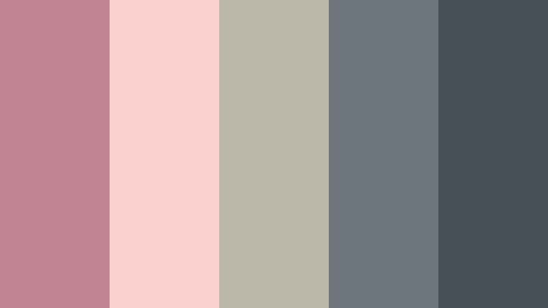 dusty rose cinema retro color color palette with hex codes