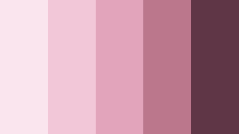 dusty rose daydream vintage rose pink color palette with hex codes