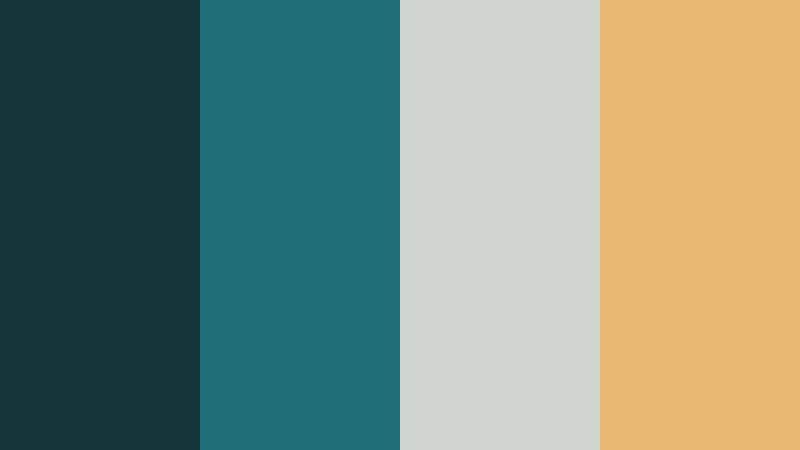 dusty teal cinema fade dramatic teal accent color palette with hex codes
