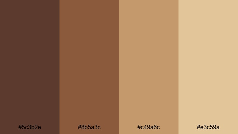 dusty trail leather cowboy color palette with hex codes