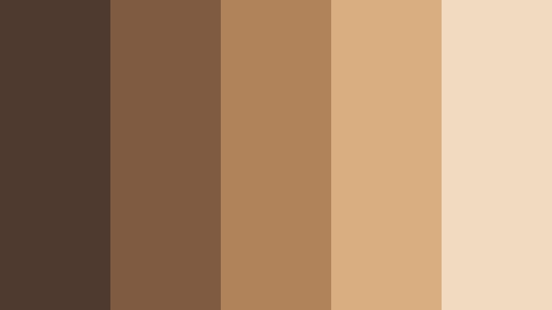 earth clay studio latte brown color palette with hex codes