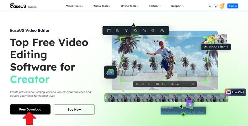 easeus video editor free download
