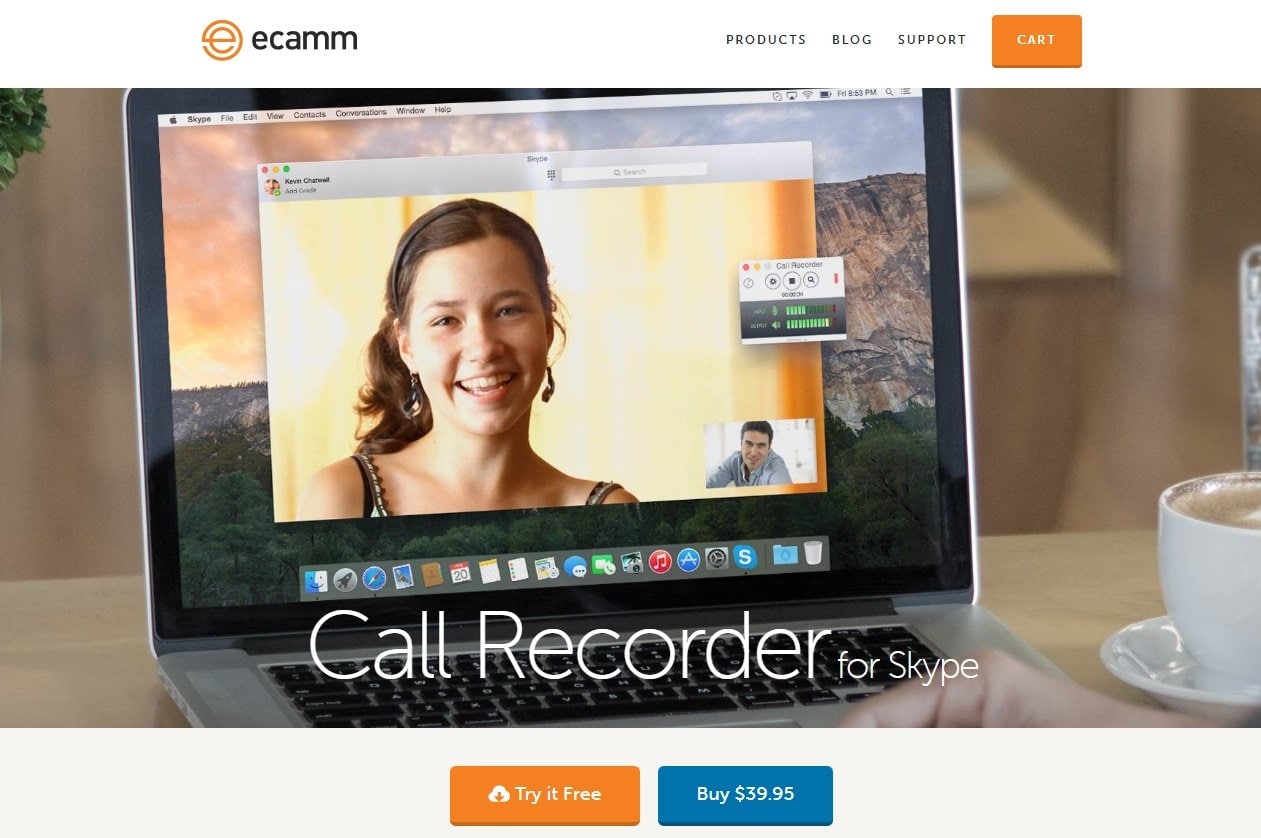 télécharger l'application ecamm call recorder