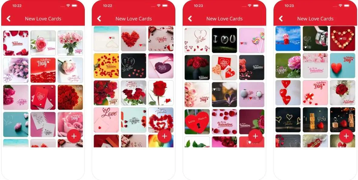 valentines day card maker app 