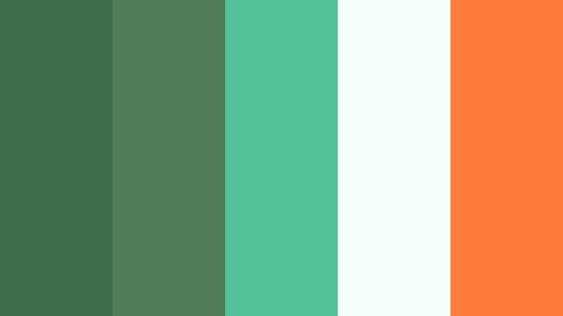 eco startup spark herbal green color palette with hex codes