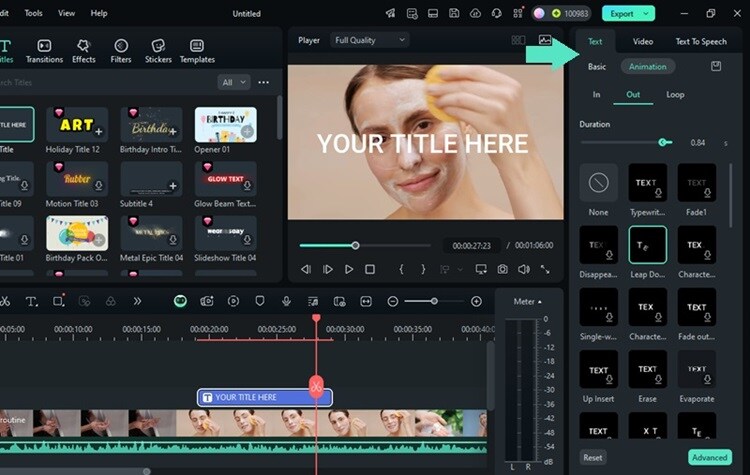 add animated text for ecommerce ads