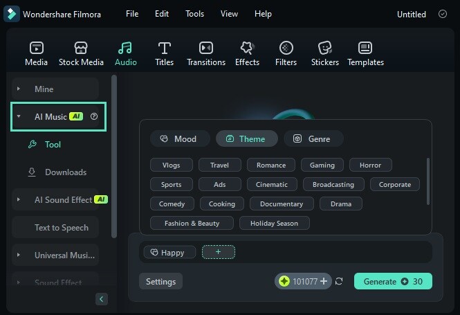 add ai-generated music to ecommerce video