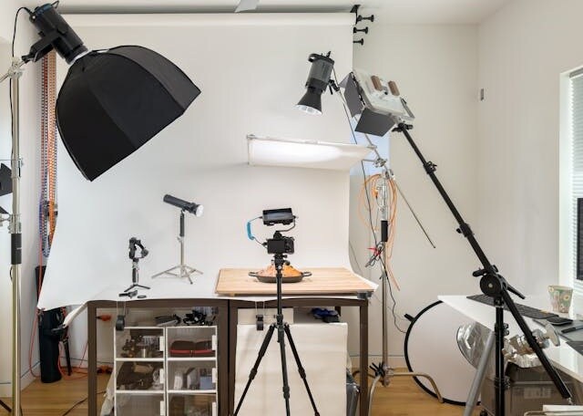 set up your filming space and equipment