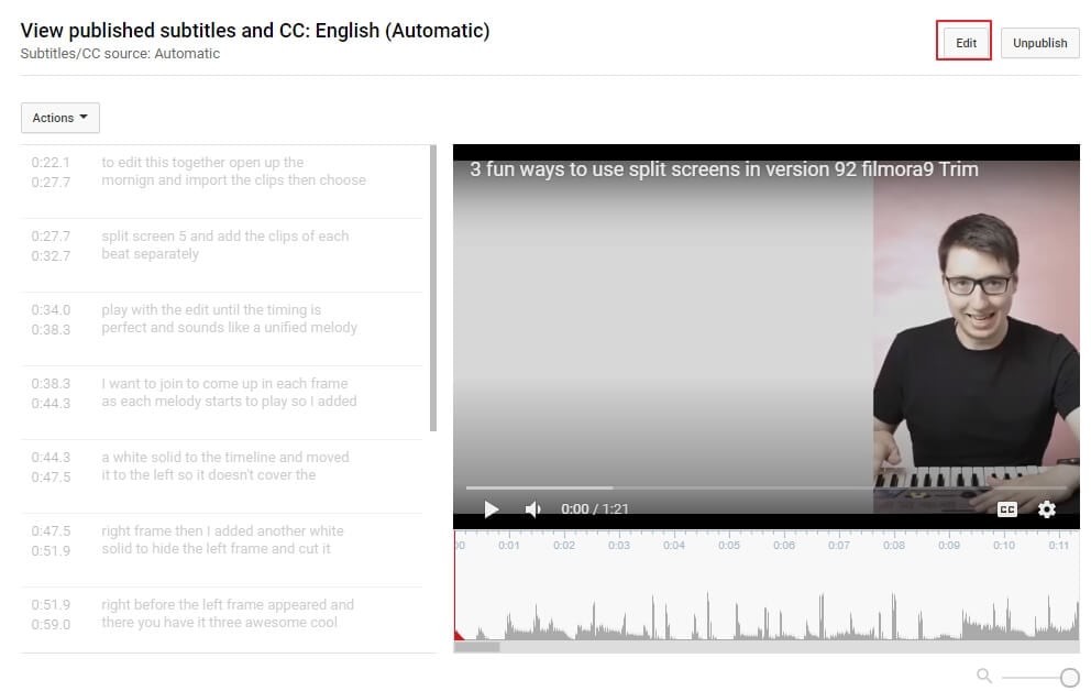 download youtube video transcript online