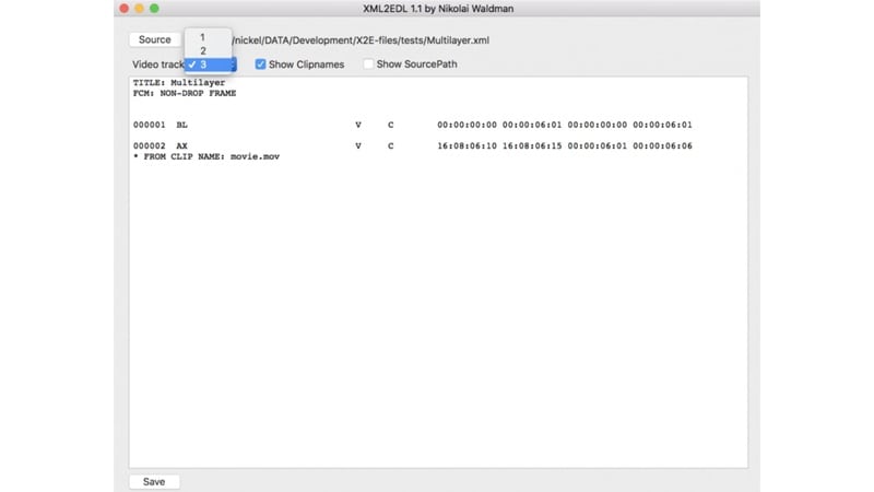 xml2edl third party converters