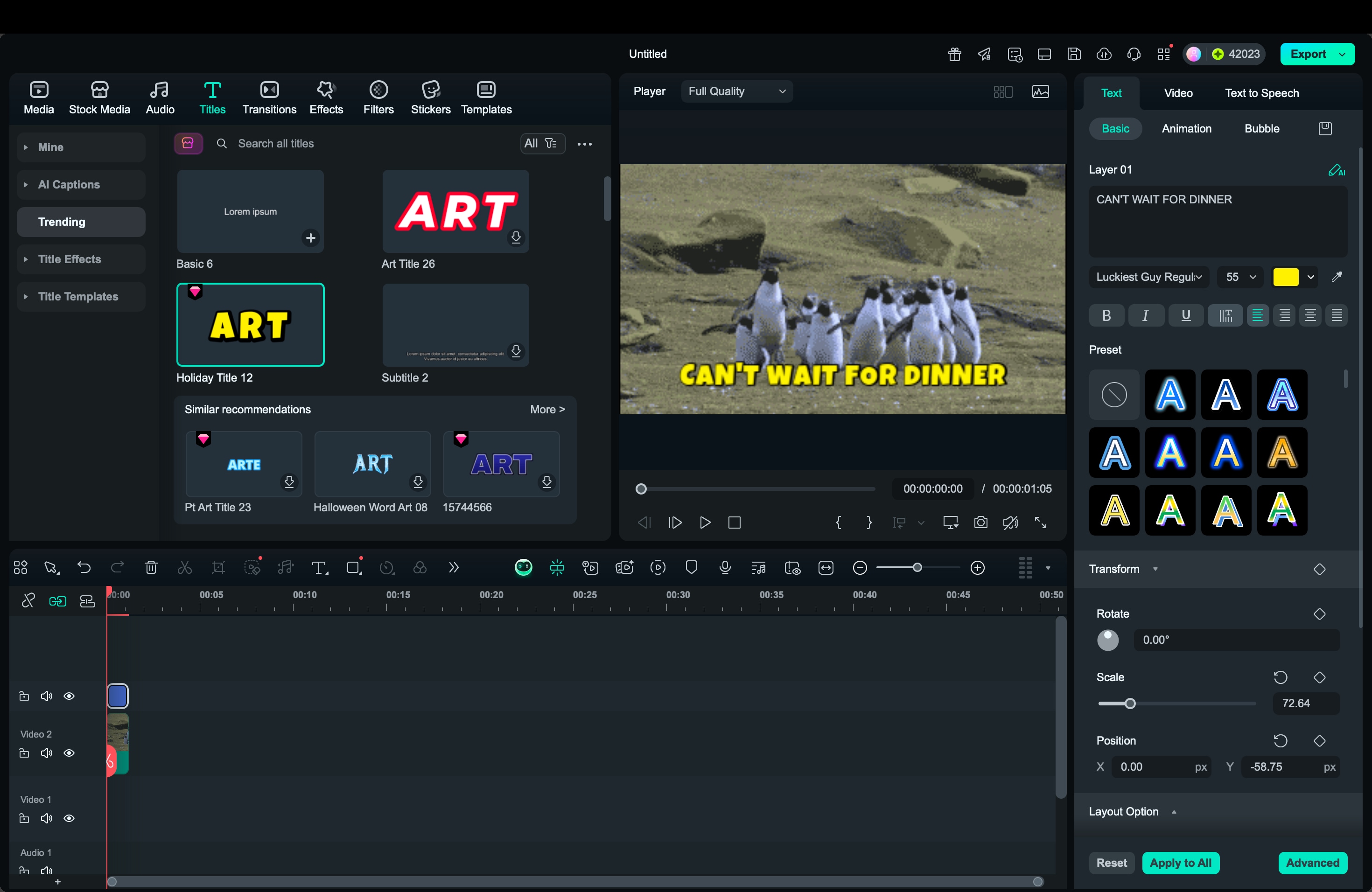add text to gif filmora
